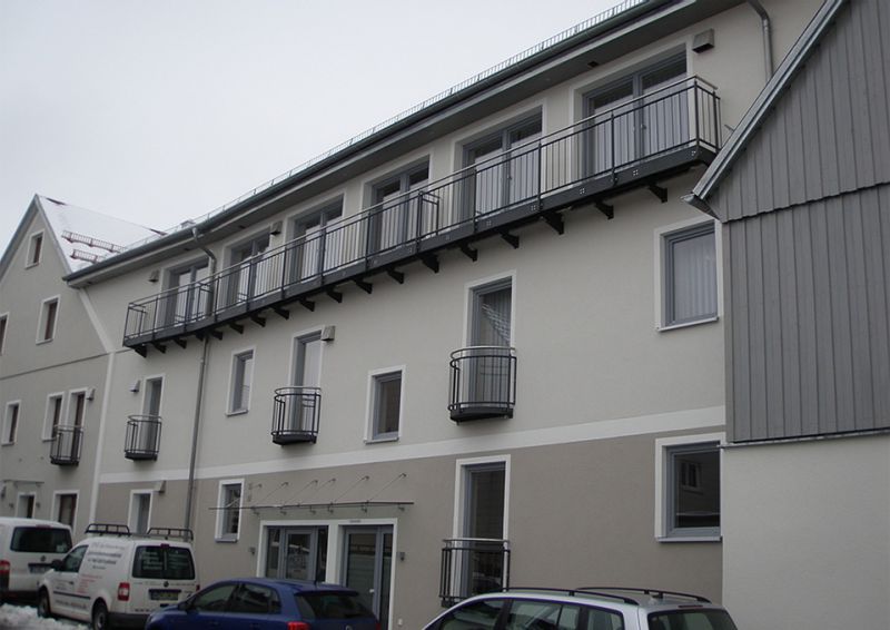 Balkonanlage mit Geländer für Hotel Holfelder in Waidhaus