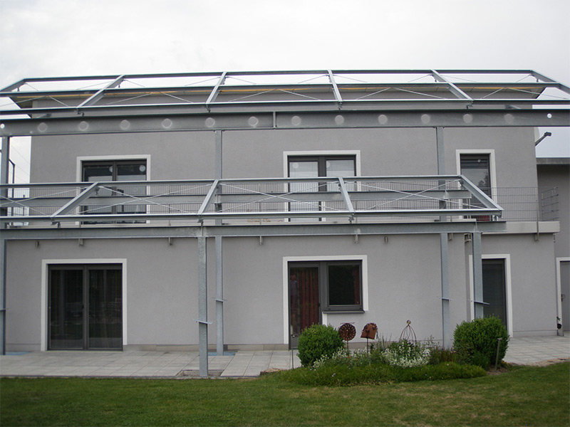 Stahlunterkonstruktion für Solaranlage in Schwandorf